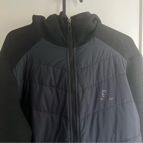 Salomon Men's Essential Xwarm Hybrid Hooded Jacket, Size M - Picture 13 of 15